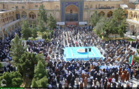 فیلم| تجمع حوزویان در مدرسه فیضیه علیه جنایات وحشیانه آل سعود